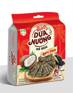 Bánh dừa nướng mè đen Quý Thu gói 135gr