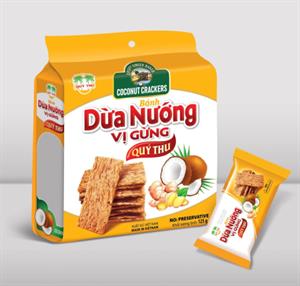 Bánh dừa nướng vị gừng Quý Thu gói 125gr
