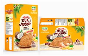 Bánh dừa nướng vị gừng Quý Thu hộp 180gr
